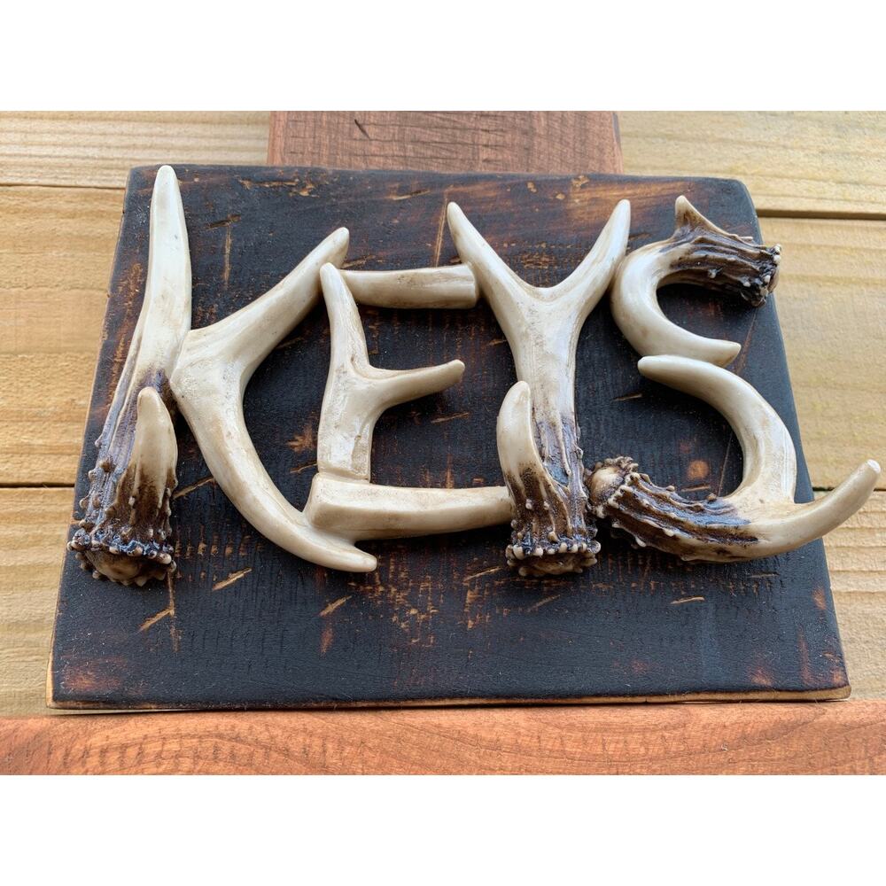 Rustic Deer Antler Horns Keychain Holder - Picture 6 of 8